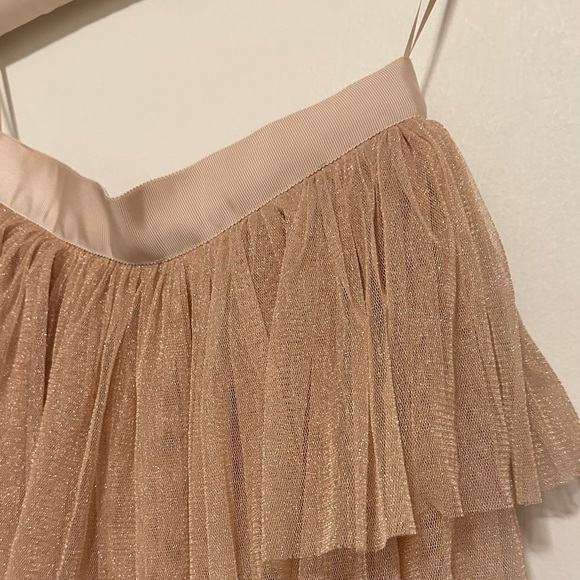Pink and Gold Tulle Shimmer Skirt - Picture 8 of 9
